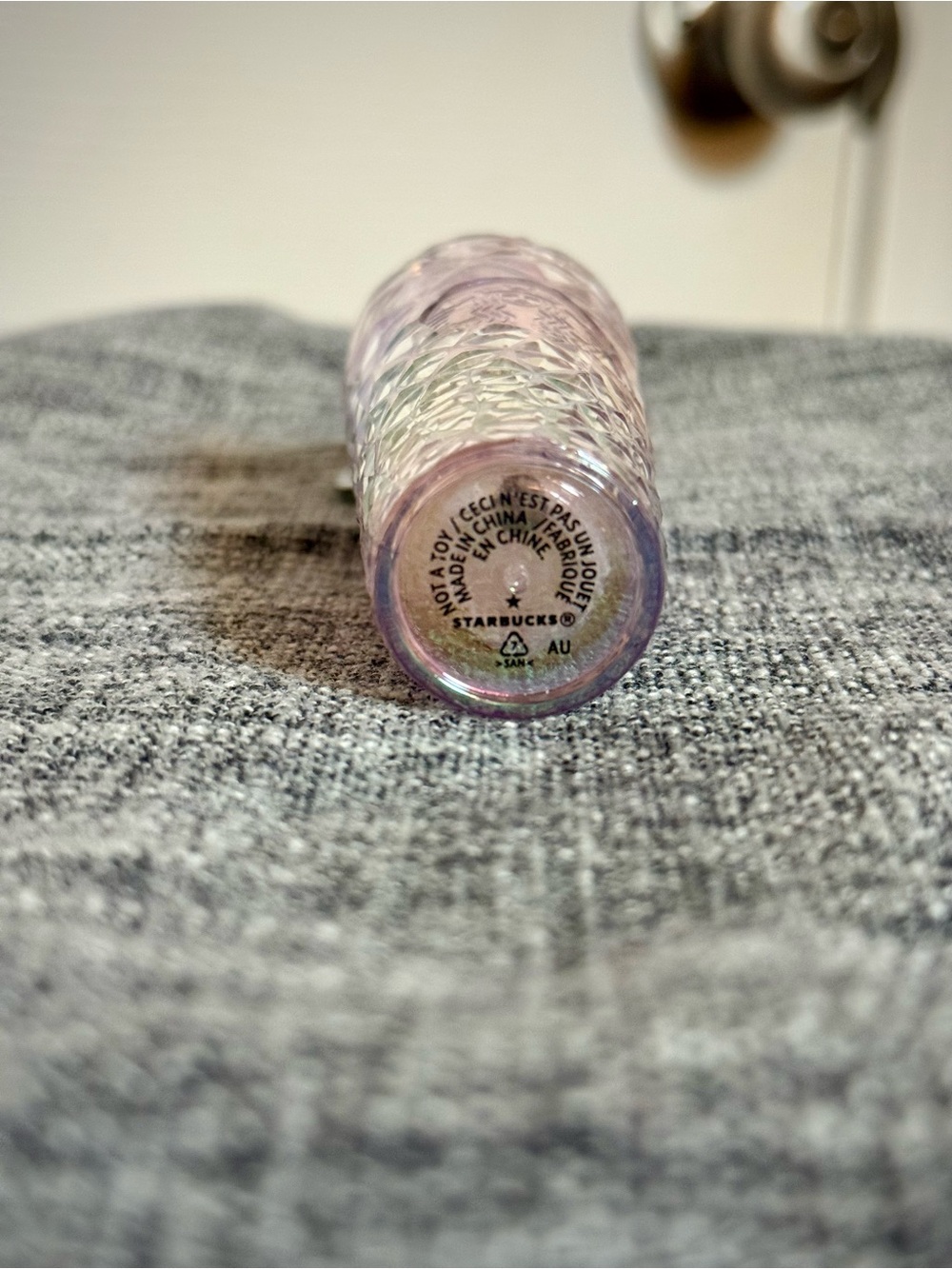 Starbucks Wicked Glenda Iridescent Pink Mini Tumbler with Straw Keychain - Picture 3 of 3